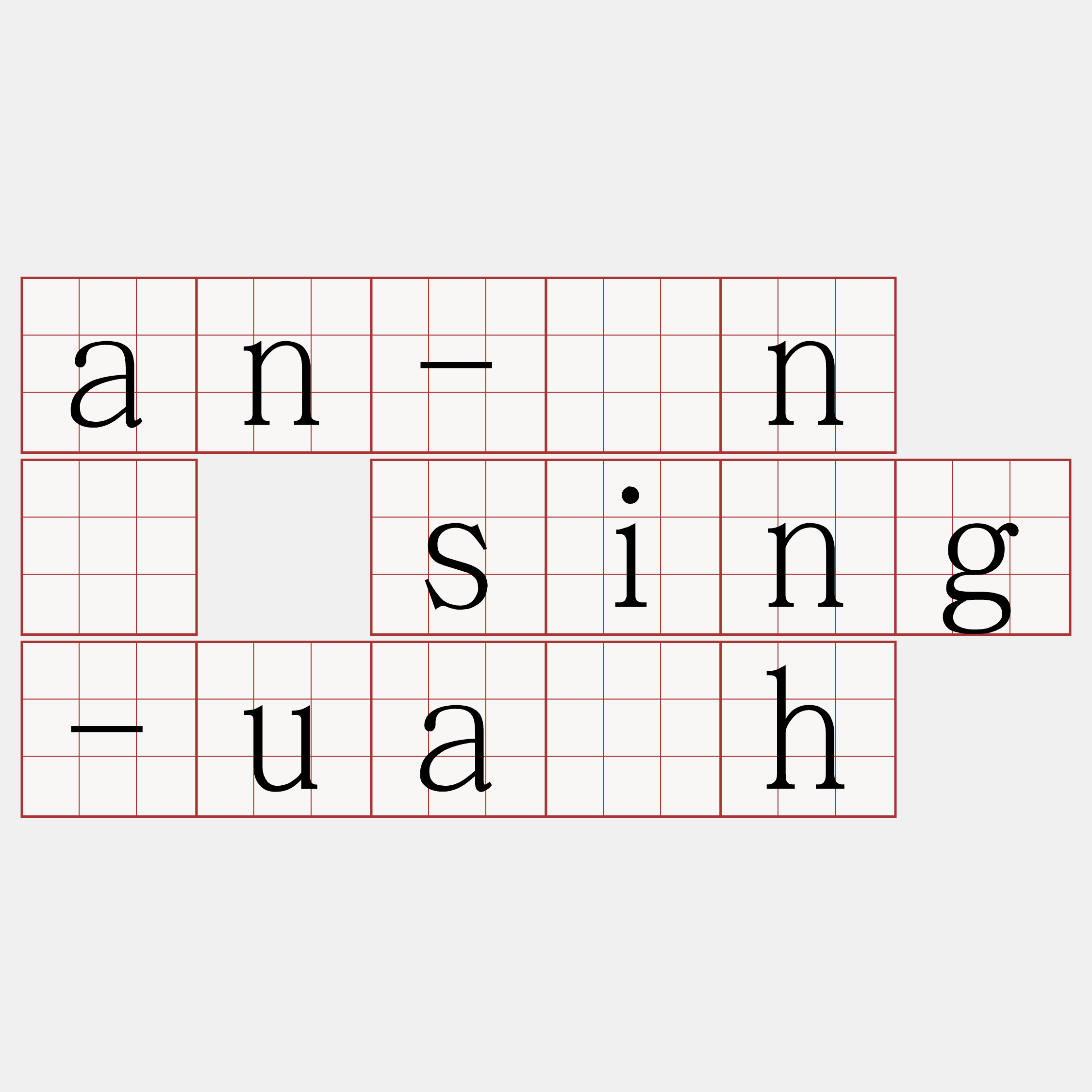 an-ún ê sing-ua̍h